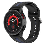 Zweifarbiges Streifen-Silikon-Armband, für Samsung Galaxy Watch5 / Watch5 Pro