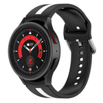 Zweifarbiges Streifen-Silikon-Armband, für Samsung Galaxy Watch5 / Watch5 Pro