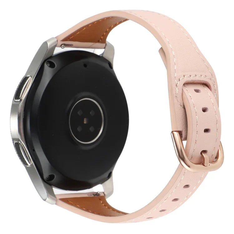 22 mm breites Uhrenarmband aus echtem Leder mit umgekehrter Dornschließe, passend für Samsung Galaxy Watch3 / Huawei Watch GT3 Pro
