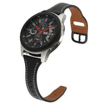 22 mm breites Uhrenarmband aus echtem Leder mit umgekehrter Dornschließe, passend für Samsung Galaxy Watch3 / Huawei Watch GT3 Pro