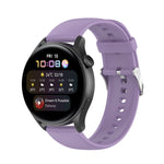 Solid Color Soft Silicone Watch Band, For Huawei Watch3 Pro New