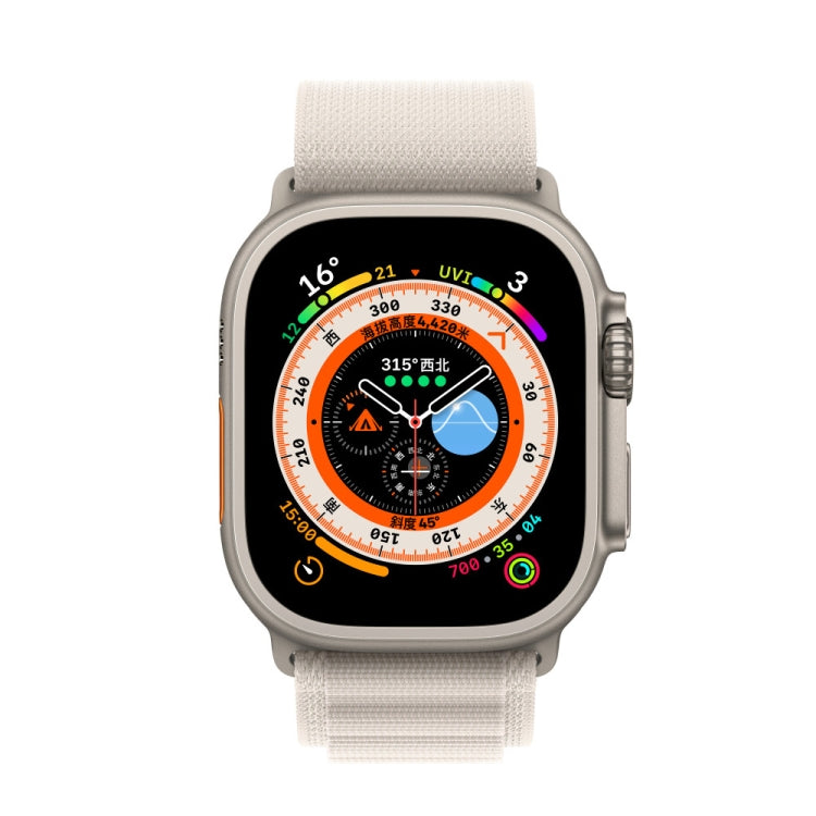 Nylon-Loop-Armband für Apple Watch 46mm / 49mm / 45mm / 44mm