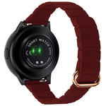 22mm Magnetic Buckle Leather Watch Band, For Samsung Galaxy Watch3 45mm