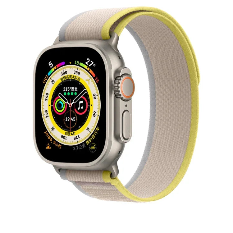 Nylon-Armband für Apple Watch Series 8 &amp; 7 (41 mm) / SE 2 &amp; 6 &amp; SE &amp; 5 &amp; 4 (40 mm), für Apple Watch (42 mm / 41 mm / 40 mm / 38 mm)