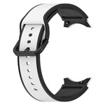 Zweifarbiges Silikon-Uhrenarmband, für Samsung Galaxy Watch4 Classic 46mm / Watch4 44mm, für Samsung Galaxy Watch4 Classic 42mm / Watch4 40mm, für Samsung Galaxy Watch5 Pro / Watch5