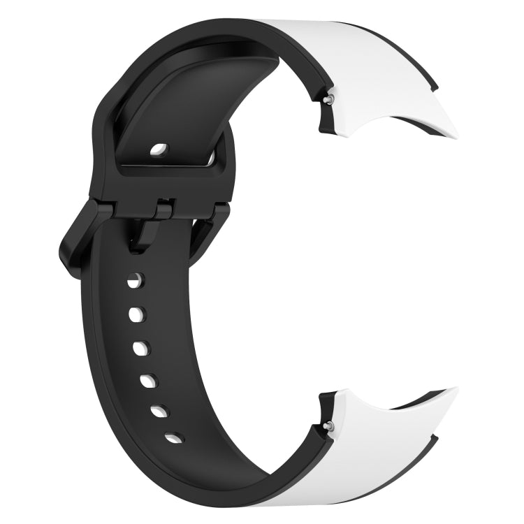 Zweifarbiges Silikon-Uhrenarmband, für Samsung Galaxy Watch4 Classic 46mm / Watch4 44mm, für Samsung Galaxy Watch4 Classic 42mm / Watch4 40mm, für Samsung Galaxy Watch5 Pro / Watch5