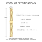 Three-bead Flat Buckle Stainless Steel Watch Band, For OPPO Watch 3 Pro, For OPPO Watch 3