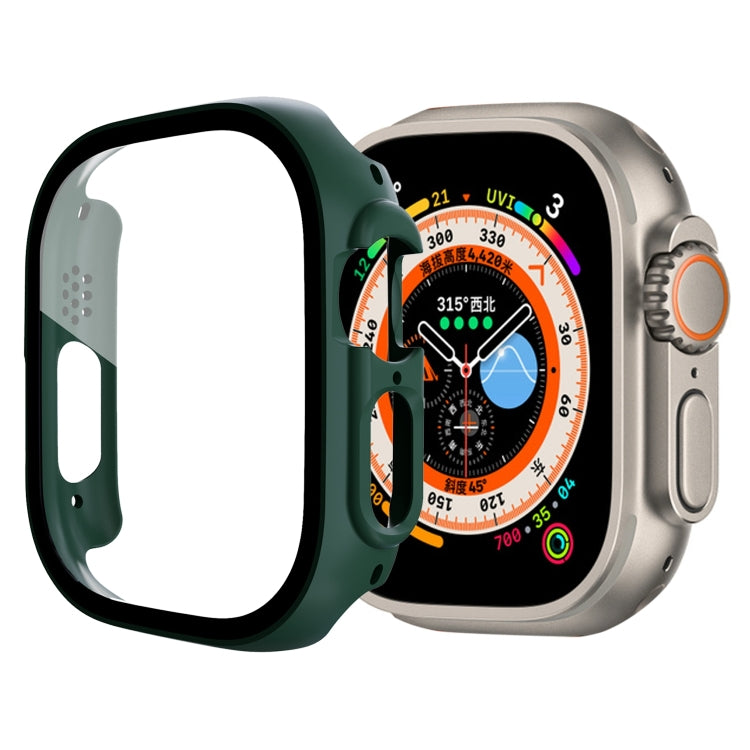 Displayschutzfolie aus gehärtetem Glas PC-Uhrengehäuse, für Apple Watch Ultra 1 / 2 / 3 49mm