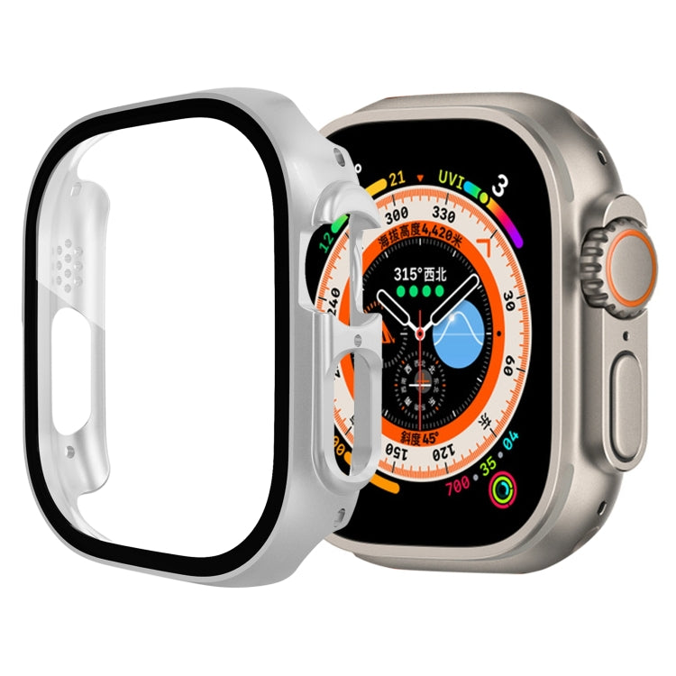 Displayschutzfolie aus gehärtetem Glas PC-Uhrengehäuse, für Apple Watch Ultra 1 / 2 / 3 49mm