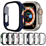 Displayschutzfolie aus gehärtetem Glas PC-Uhrengehäuse, für Apple Watch Ultra 1 / 2 / 3 49mm
