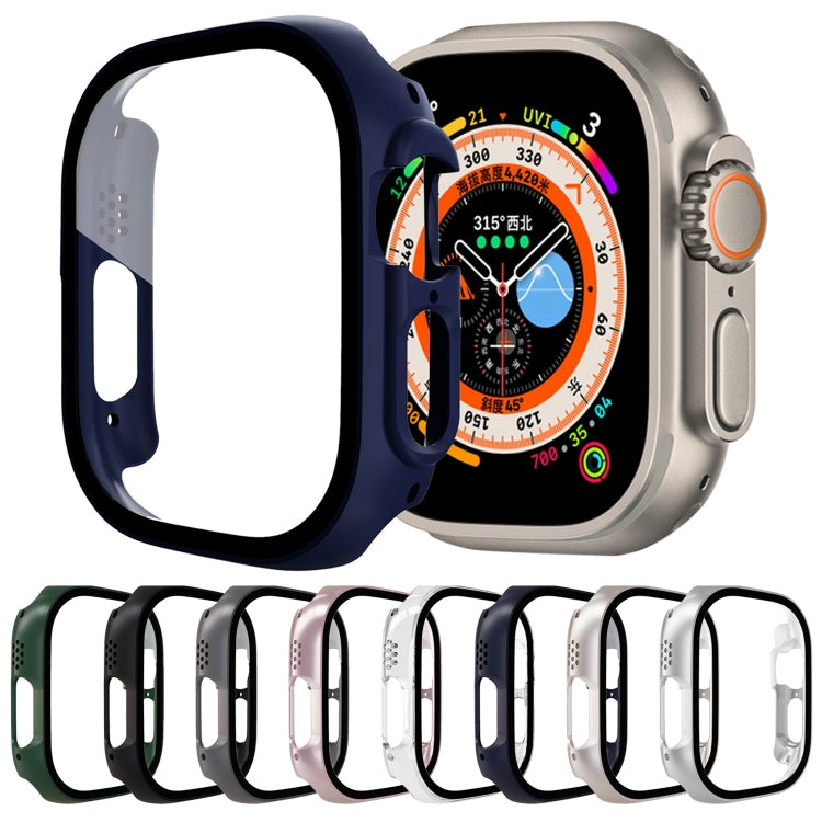 Displayschutzfolie aus gehärtetem Glas PC-Uhrengehäuse, für Apple Watch Ultra 1 / 2 / 3 49mm