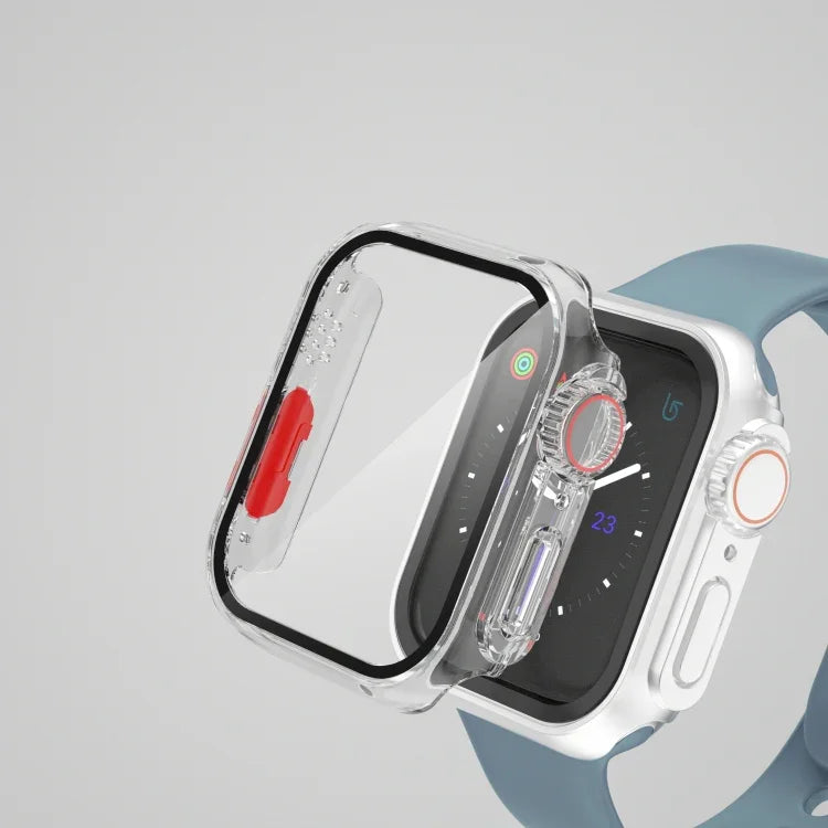 Schutzhülle aus Polycarbonat für Apple Watch Series 9 / 8 / 7 (45 mm) mit abnehmbarem Knopf