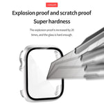 Displayschutzfolie aus gehärtetem Glas PC-Uhrengehäuse, für Apple Watch Series SE 3&SE 2&6&SE&5&4 44mm, für Apple Watch Series SE 3&SE 2&6&SE&5&4 40mm