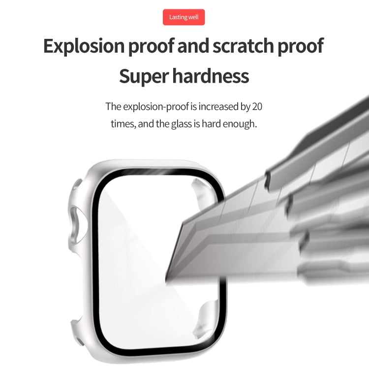 Displayschutzfolie aus gehärtetem Glas PC-Uhrengehäuse, für Apple Watch Series SE 3&SE 2&6&SE&5&4 44mm, für Apple Watch Series SE 3&SE 2&6&SE&5&4 40mm