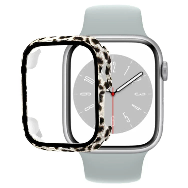 Displayschutzfolie aus gehärtetem Glas PC Uhrengehäuse, Für Apple Watch Series 9 / 8 / 7 41mm, Für Apple Watch Series 9 / 8 / 7 45mm