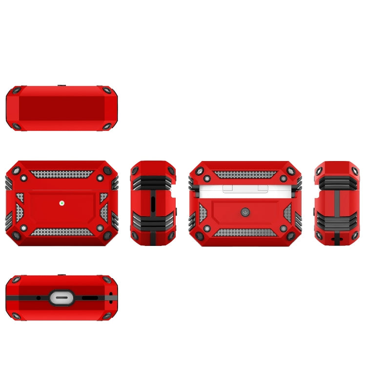Military Armor Four-corner Shockproof Earphone Protective Cover, For AirPods Pro 2