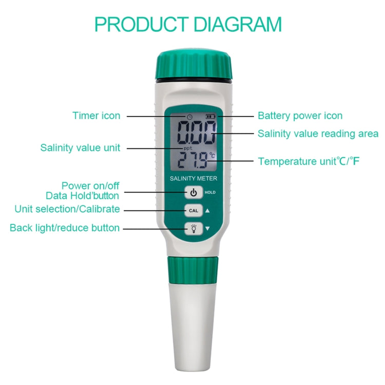SmartSensor AR8012 Tragbares digitales Salinometer, AR8012