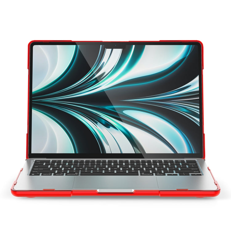 TPU + PC Zweifarbige Stoßfeste Laptop-Schutzhülle, Für MacBook Air 13,6 Zoll A2681 2022 / M3 2024 A3113 / M4 2025 A3240