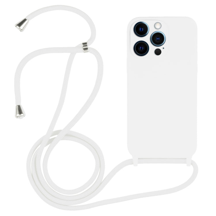 Crossbody Lanyard Liquid Silicone Case, For iPhone 12 Pro Max