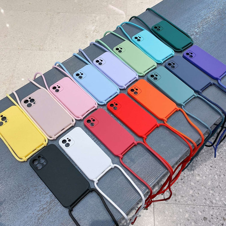 Crossbody Lanyard Liquid Silicone Case, For iPhone 12 Pro Max