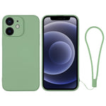 Silicone Phone Case with Wrist Strap, For iPhone 12 mini, For iPhone 12, For iPhone 12 Pro, For iPhone 12 Pro Max