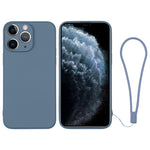 Silicone Phone Case with Wrist Strap, For iPhone 11, For iPhone 11 Pro, For iPhone 11 Pro Max