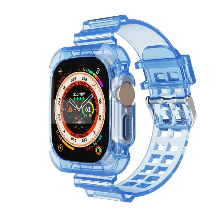 Glacier Transparent TPU Integrated Watch Band, For Apple Watch Ultra 49mm