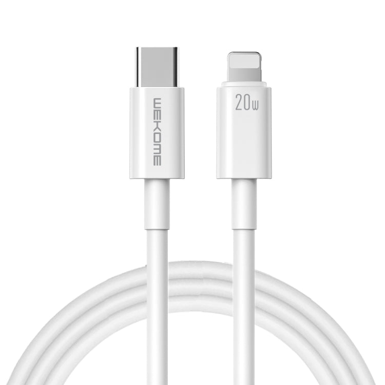 WEKOME WDC-168 Original Series PD 20W USB-C / Typ-C auf 8 Pin Schnelllade-Datenkabel, Länge: 1m