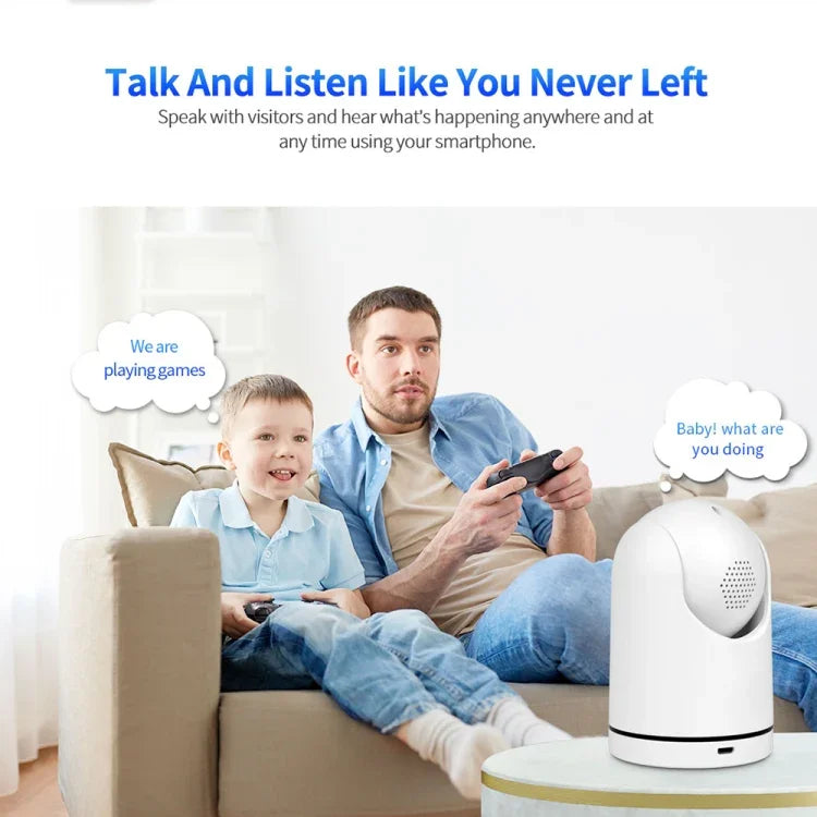 SriHome SH042 2,0 MP 1080P HD KI-WLAN-Schwenk-Neige-Überwachungskamera, SH042