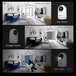 SriHome SH042 2,0 MP 1080P HD KI-WLAN-Schwenk-Neige-Überwachungskamera, SH042