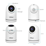 SriHome SH042 2,0 MP 1080P HD KI-WLAN-Schwenk-Neige-Überwachungskamera, SH042