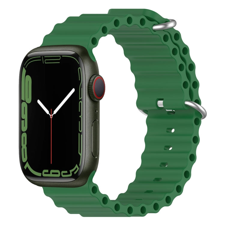 Ocean Silikon-Uhrenarmband, für Apple Watch Series 8 &amp; 7 (41 mm), für Apple Watch Series 8 &amp; 7 (41 mm) / SE 2 &amp; 6 &amp; SE 5 &amp; 4 (40 mm)