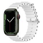 Ocean Silikon-Uhrenarmband, für Apple Watch Series 8 &amp; 7 (41 mm), für Apple Watch Series 8 &amp; 7 (41 mm) / SE 2 &amp; 6 &amp; SE 5 &amp; 4 (40 mm)