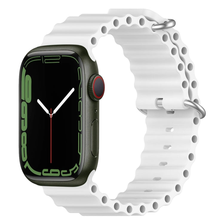 Ocean Silikon-Uhrenarmband, für Apple Watch Series 8 &amp; 7 (41 mm), für Apple Watch Series 8 &amp; 7 (41 mm) / SE 2 &amp; 6 &amp; SE 5 &amp; 4 (40 mm)