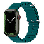 Ocean Silikon-Uhrenarmband, für Apple Watch Series 8 &amp; 7 (41 mm), für Apple Watch Series 8 &amp; 7 (41 mm) / SE 2 &amp; 6 &amp; SE 5 &amp; 4 (40 mm)