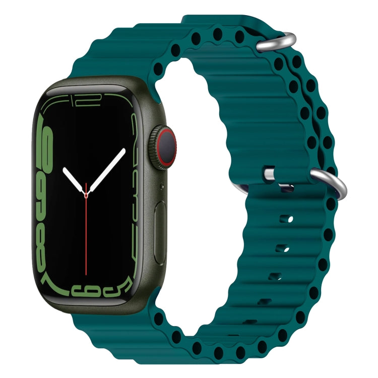 Ocean Silikon-Uhrenarmband, für Apple Watch Series 8 &amp; 7 (41 mm), für Apple Watch Series 8 &amp; 7 (41 mm) / SE 2 &amp; 6 &amp; SE 5 &amp; 4 (40 mm)