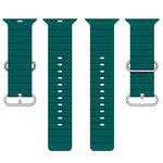 Ocean Silikon-Uhrenarmband, für Apple Watch Series 8 &amp; 7 (41 mm), für Apple Watch Series 8 &amp; 7 (41 mm) / SE 2 &amp; 6 &amp; SE 5 &amp; 4 (40 mm)