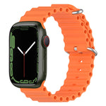 Ocean Silikon-Uhrenarmband, für Apple Watch Series 8 &amp; 7 (41 mm), für Apple Watch Series 8 &amp; 7 (41 mm) / SE 2 &amp; 6 &amp; SE 5 &amp; 4 (40 mm)