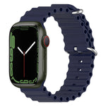 Ocean Silikon-Uhrenarmband, für Apple Watch Series 8 &amp; 7 (41 mm), für Apple Watch Series 8 &amp; 7 (41 mm) / SE 2 &amp; 6 &amp; SE 5 &amp; 4 (40 mm)