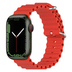 Ocean Silikon-Uhrenarmband, für Apple Watch Series 8 &amp; 7 (41 mm), für Apple Watch Series 8 &amp; 7 (41 mm) / SE 2 &amp; 6 &amp; SE 5 &amp; 4 (40 mm)
