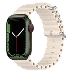 Ocean Silikon-Uhrenarmband, für Apple Watch Series 8 &amp; 7 (41 mm), für Apple Watch Series 8 &amp; 7 (41 mm) / SE 2 &amp; 6 &amp; SE 5 &amp; 4 (40 mm)