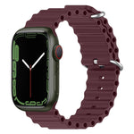 Ocean Silikon-Uhrenarmband, für Apple Watch Series 8 &amp; 7 (41 mm), für Apple Watch Series 8 &amp; 7 (41 mm) / SE 2 &amp; 6 &amp; SE 5 &amp; 4 (40 mm)