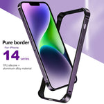 TPU + Aluminum Alloy Frame Phone Case, For iPhone 14, For iPhone 14 Plus