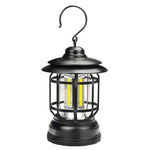 Portable Retro Hanging Lamp Lantern Camping Tent Light, USB Charging, Battery Type, Not Included Battery