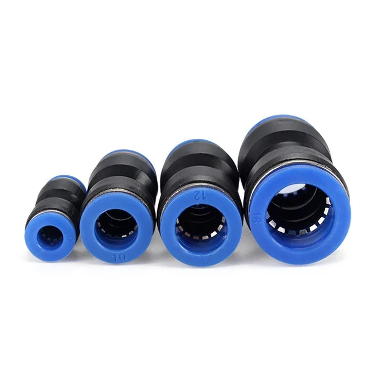 LAIZE 10 Stück PU Kunststoff Pneumatischer Schnellkupplungsstecker, PU-4, PU-6, PU-8, PU-10, PU-12, PU-14, PU-16
