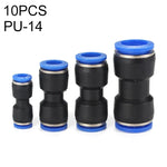 LAIZE 10 Stück PU Kunststoff Pneumatischer Schnellkupplungsstecker, PU-4, PU-6, PU-8, PU-10, PU-12, PU-14, PU-16