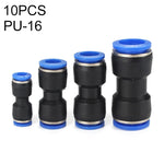 LAIZE 10 Stück PU Kunststoff Pneumatischer Schnellkupplungsstecker, PU-4, PU-6, PU-8, PU-10, PU-12, PU-14, PU-16