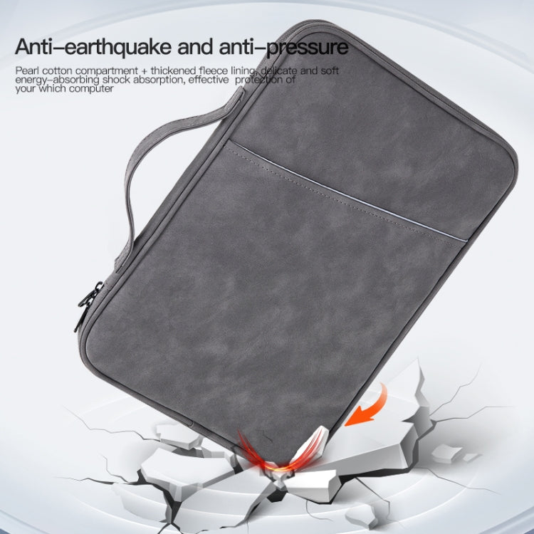 Tragbare Lammfellstruktur Leder Tasche, Für 9.7-11 Zoll Laptop, Für 12.9-13 Zoll Laptop