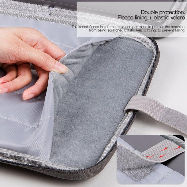 Tragbare Lammfellstruktur Leder Tasche, Für 9.7-11 Zoll Laptop, Für 12.9-13 Zoll Laptop