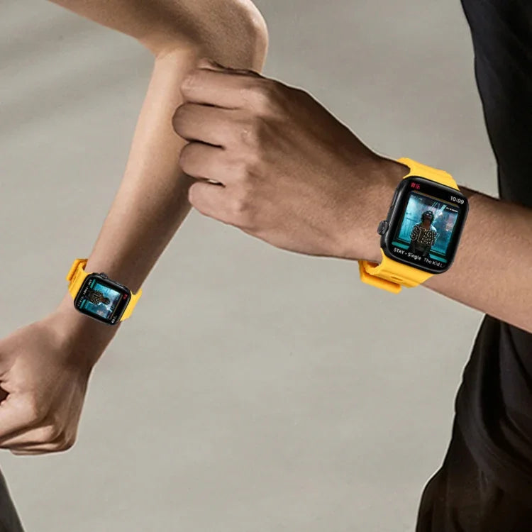 Atmungsaktives hautfreundliches Silikon für Apple Watch, Ultra 49mm / Series 8&7 45mm / SE 2&6&SE&5&4 44mm / 3&2&1 42mm, Series 8&7 41mm / SE 2&6&SE&5&4 40mm / 3&2&1 38mm